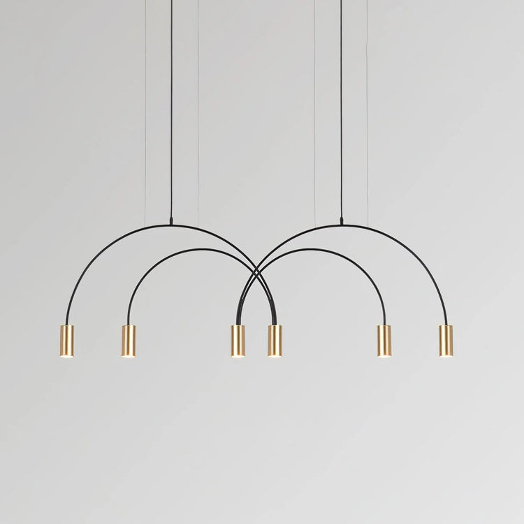 Minimalist Arc Iron Pendant Light