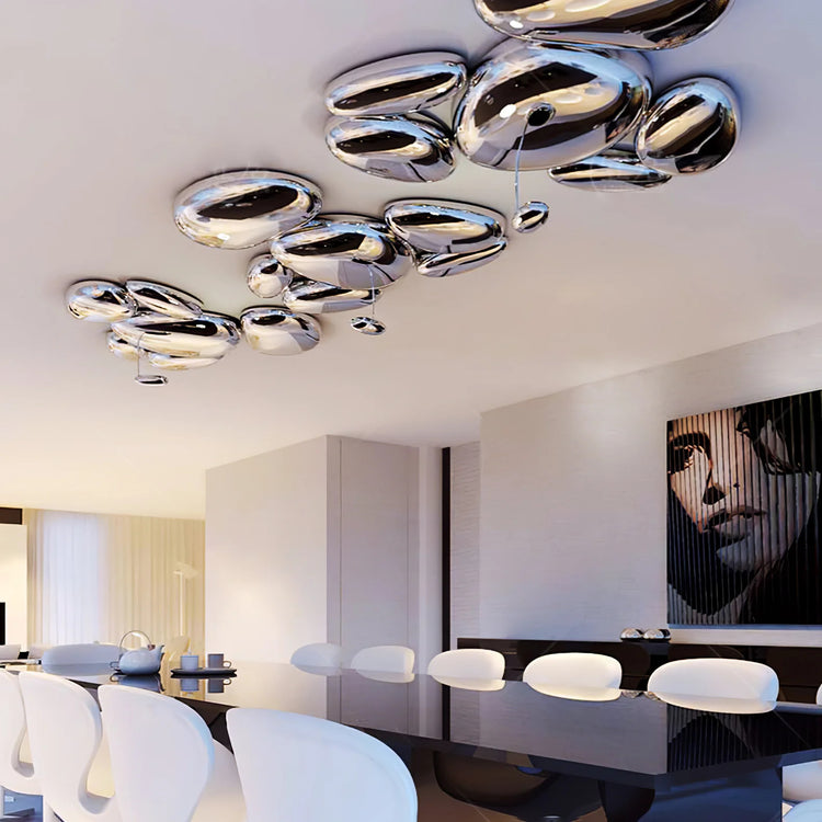 Trendy Pebble Metal Ceiling Light