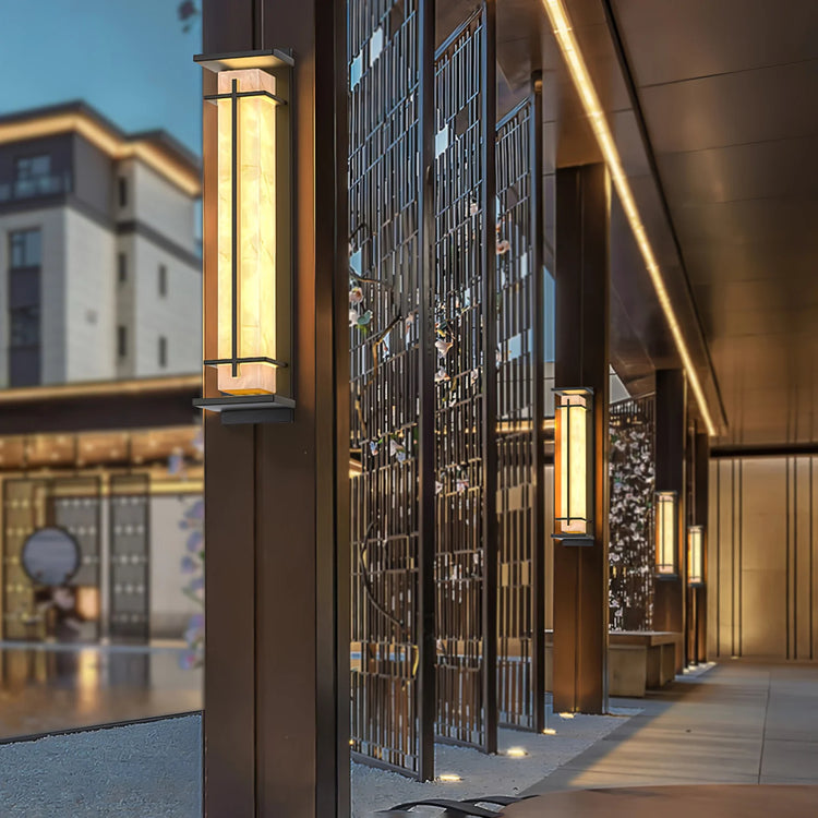 Retro Rectangular Frame Stainless Wall Light