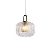 Glarefusion Modern Simple Clear Light Stripe LED Chandelier