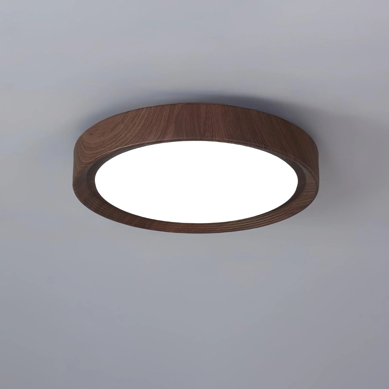 Plafoniera in legno impiallacciato
