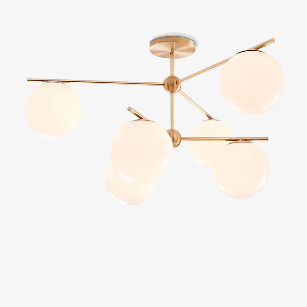 Lampadario a stelo orbitale