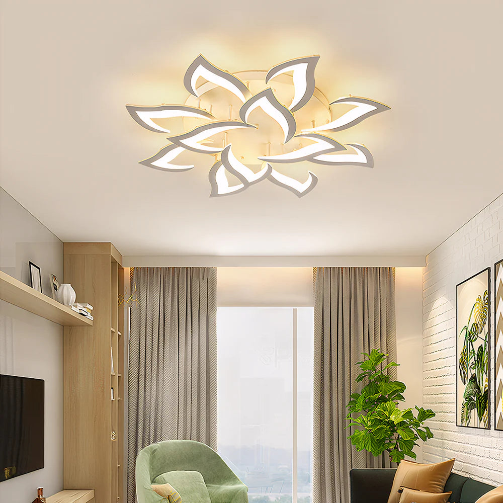Moderne kreativ blomsterformloftlys