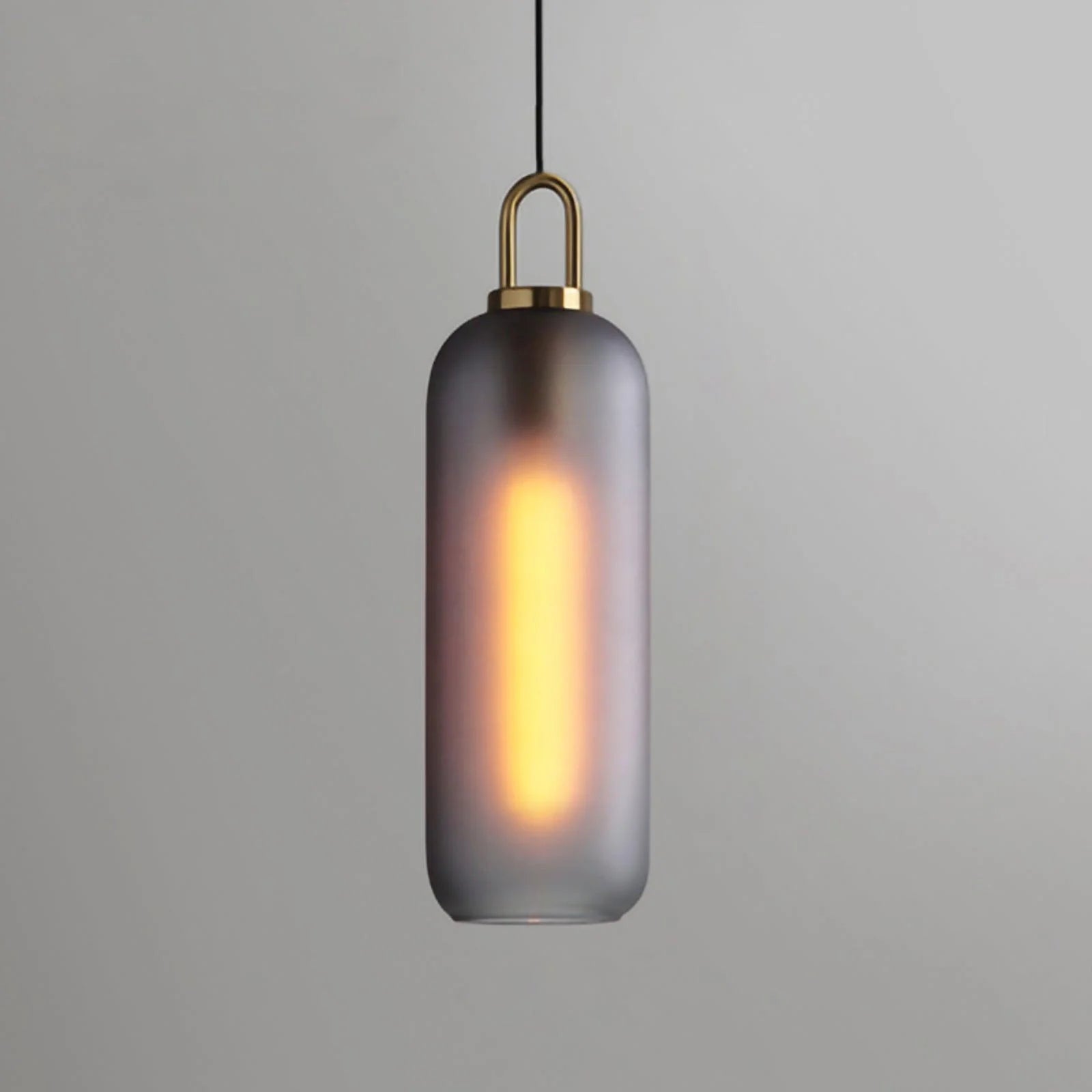 Lampe à Suspension Pendule Vintage en Verre
