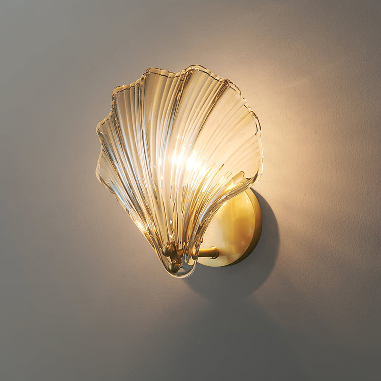 Trendy Seashell Glas Væglampe