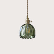 Moderne retro glas blomsterpendel