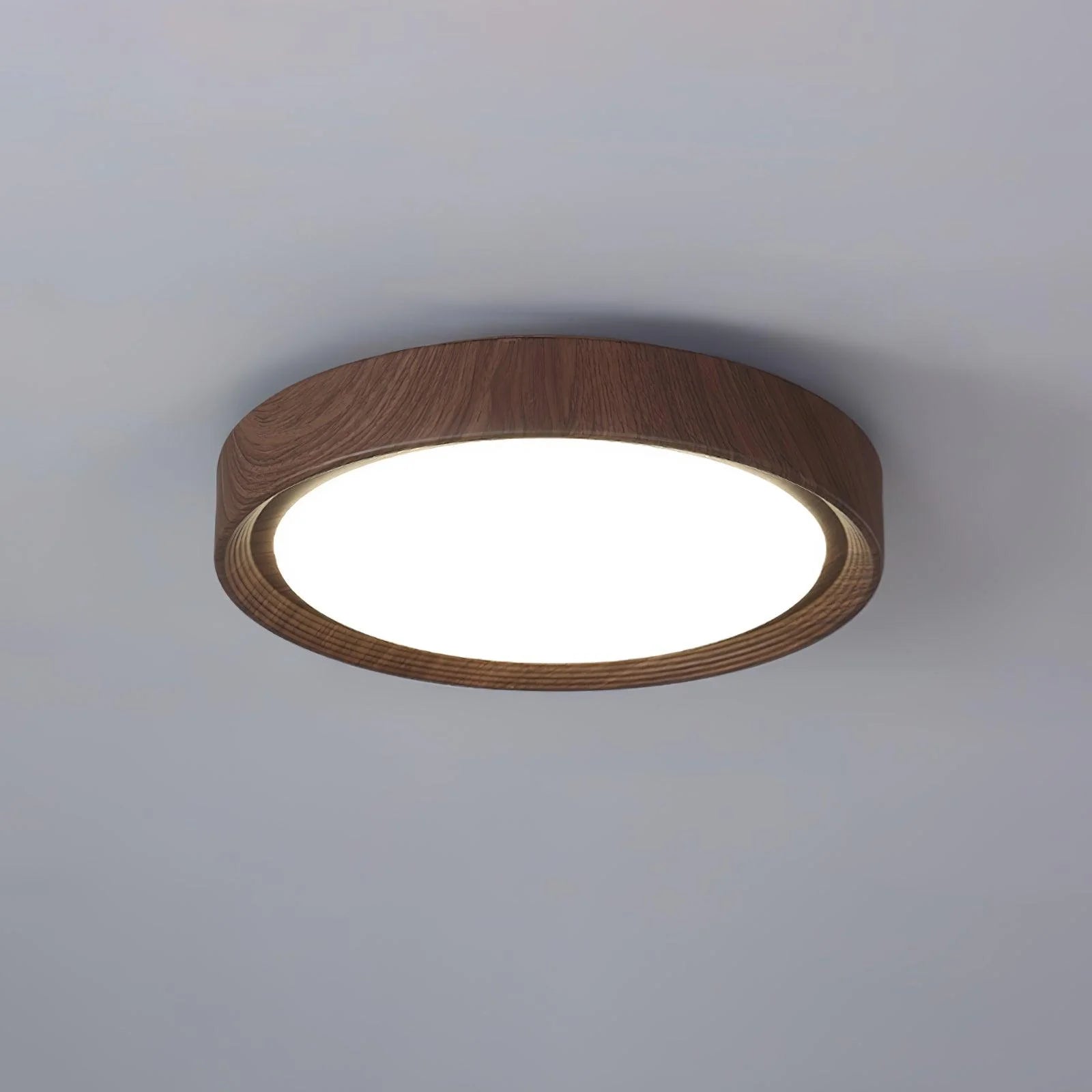 Plafoniera in legno impiallacciato