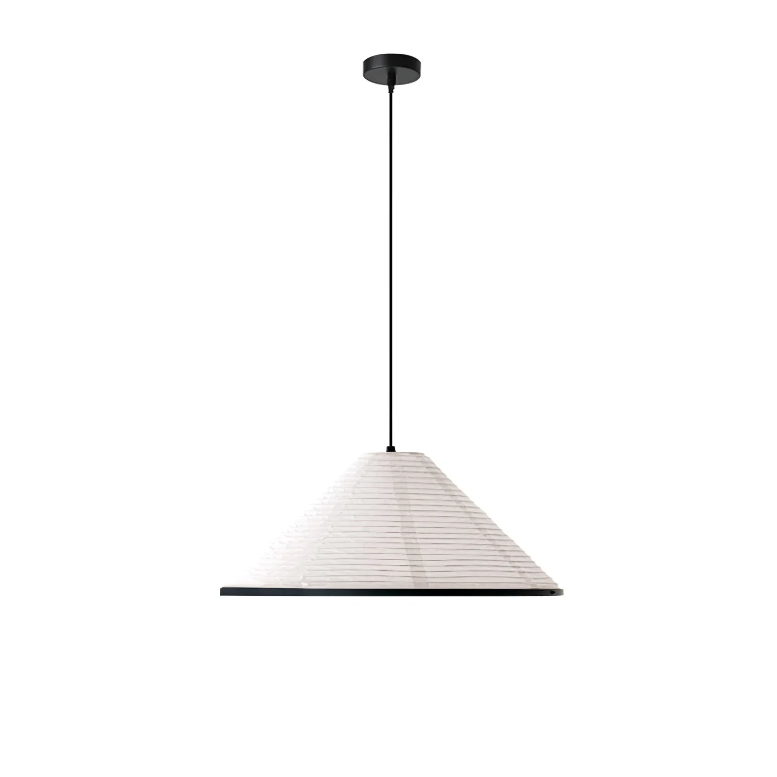 Lampe suspendue en papier prisme Wabi-Sabi