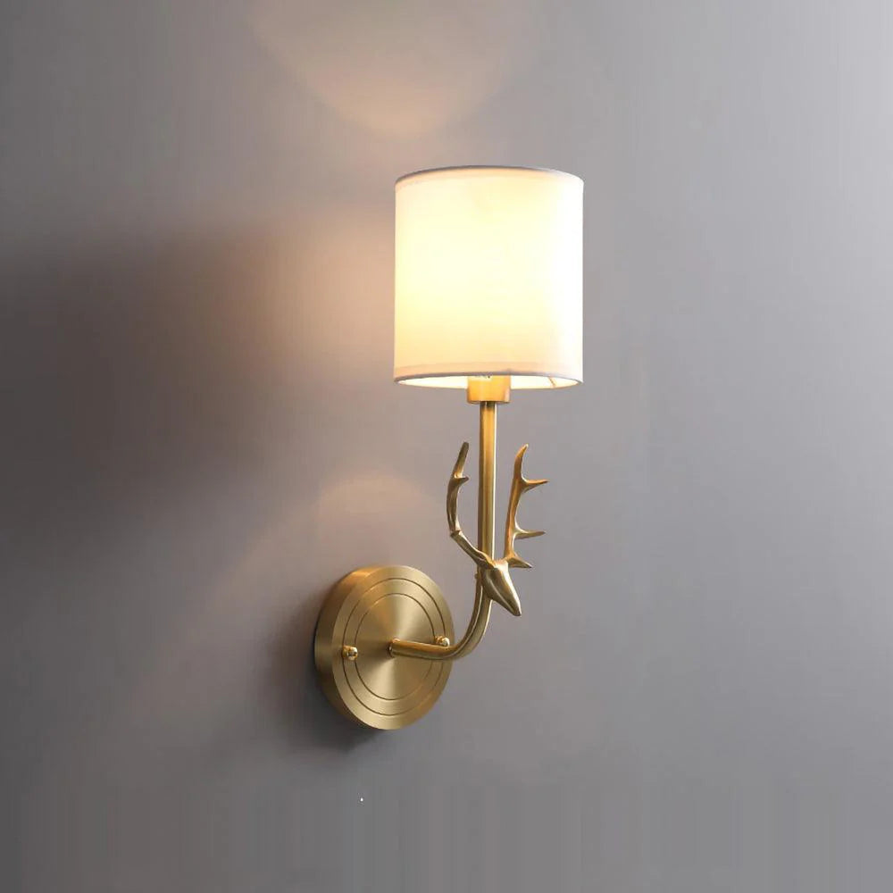 Antler glød væglampe