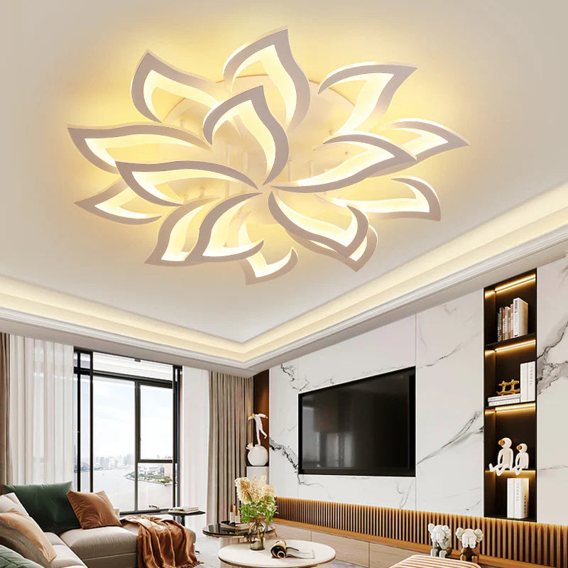 Moderne kreativ blomsterformloftlys