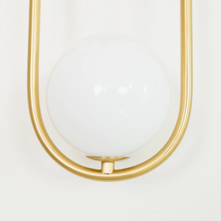 Stylish Elongated Oval Iron Wall Light