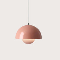 Luce a sospensione moderna colorata di luce rotonda