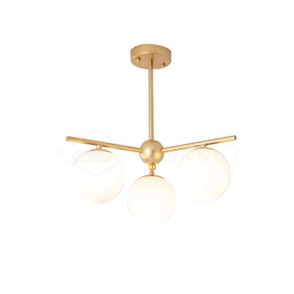Lampadario a stelo orbitale
