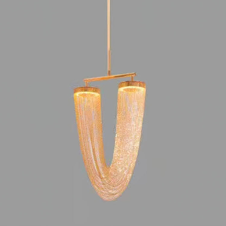 Elegant Drapery Pendant Light