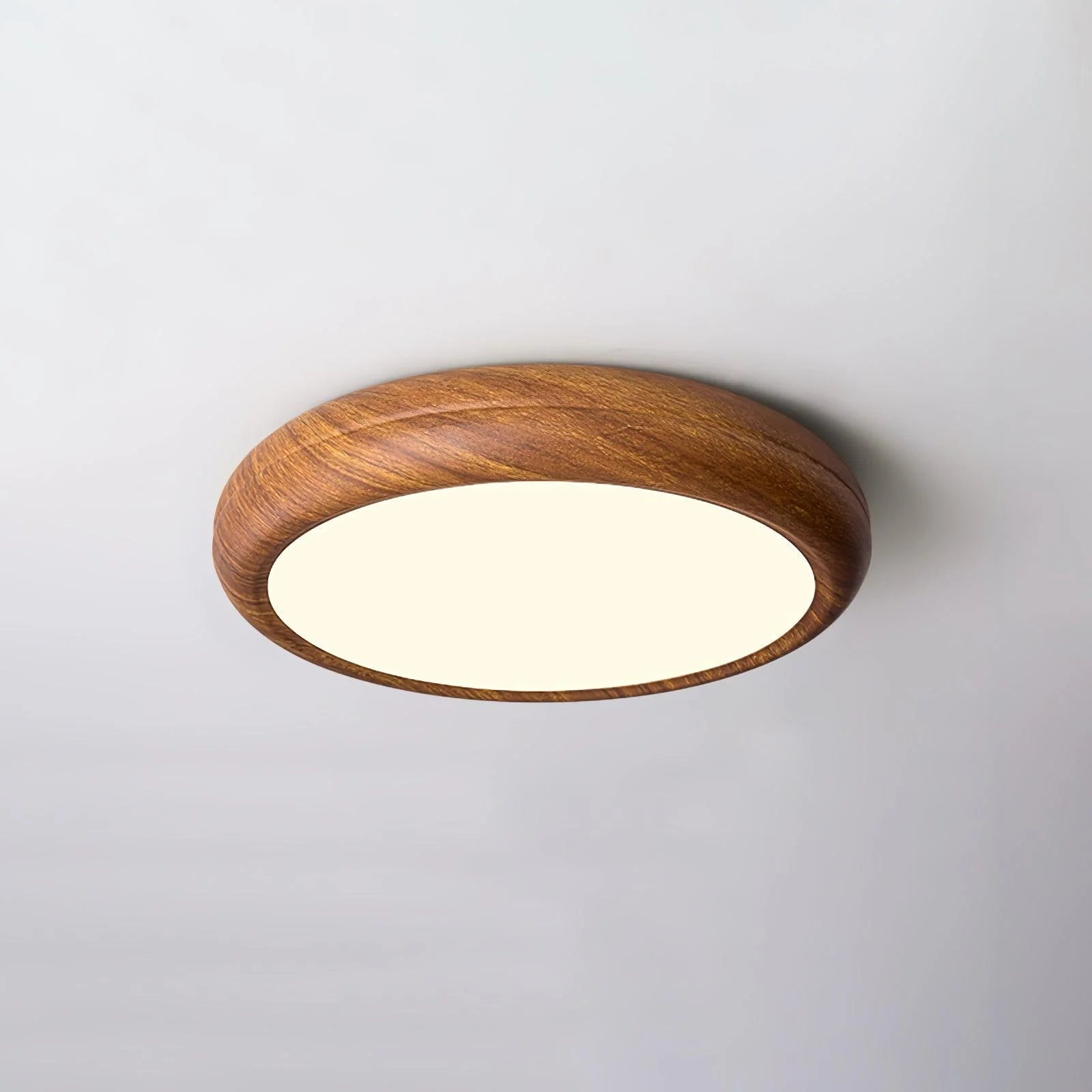Plafoniera in legno impiallacciato