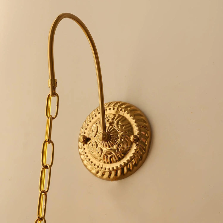 Vintage Crown Crystal Væglampe