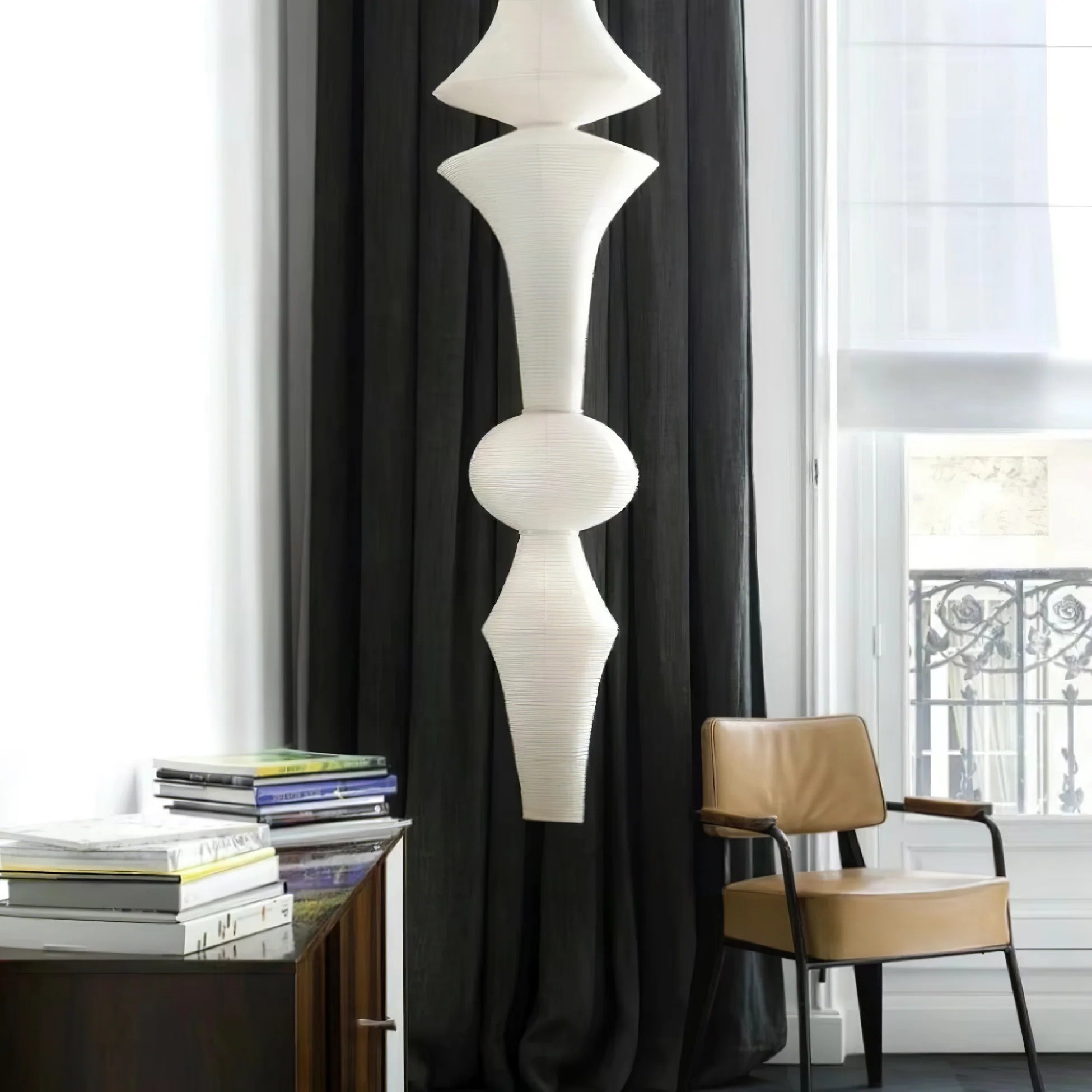 Lampada a sospensione Kumo Washi