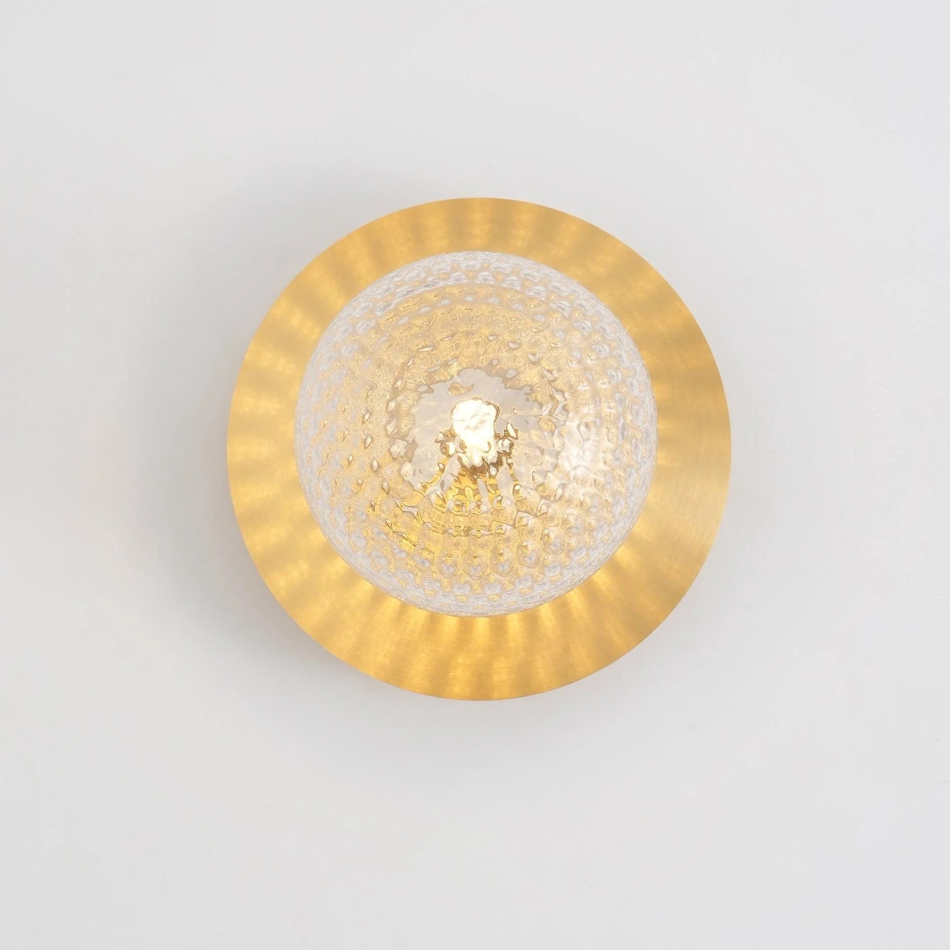 Snygg vägglampa i glas