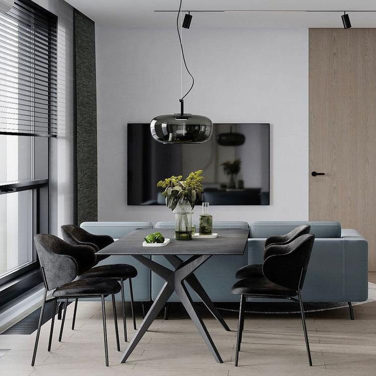 Moderne pendel i blæst glas