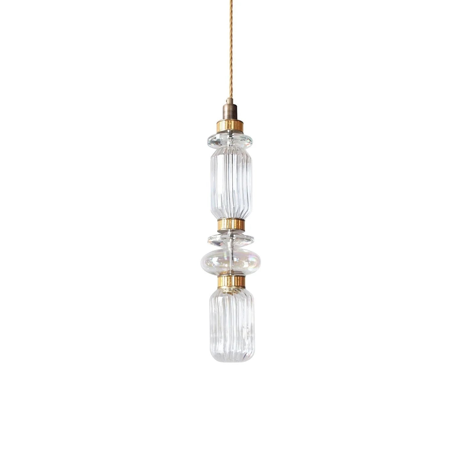 Lampe suspendue élégante à plusieurs abat-jour en verre