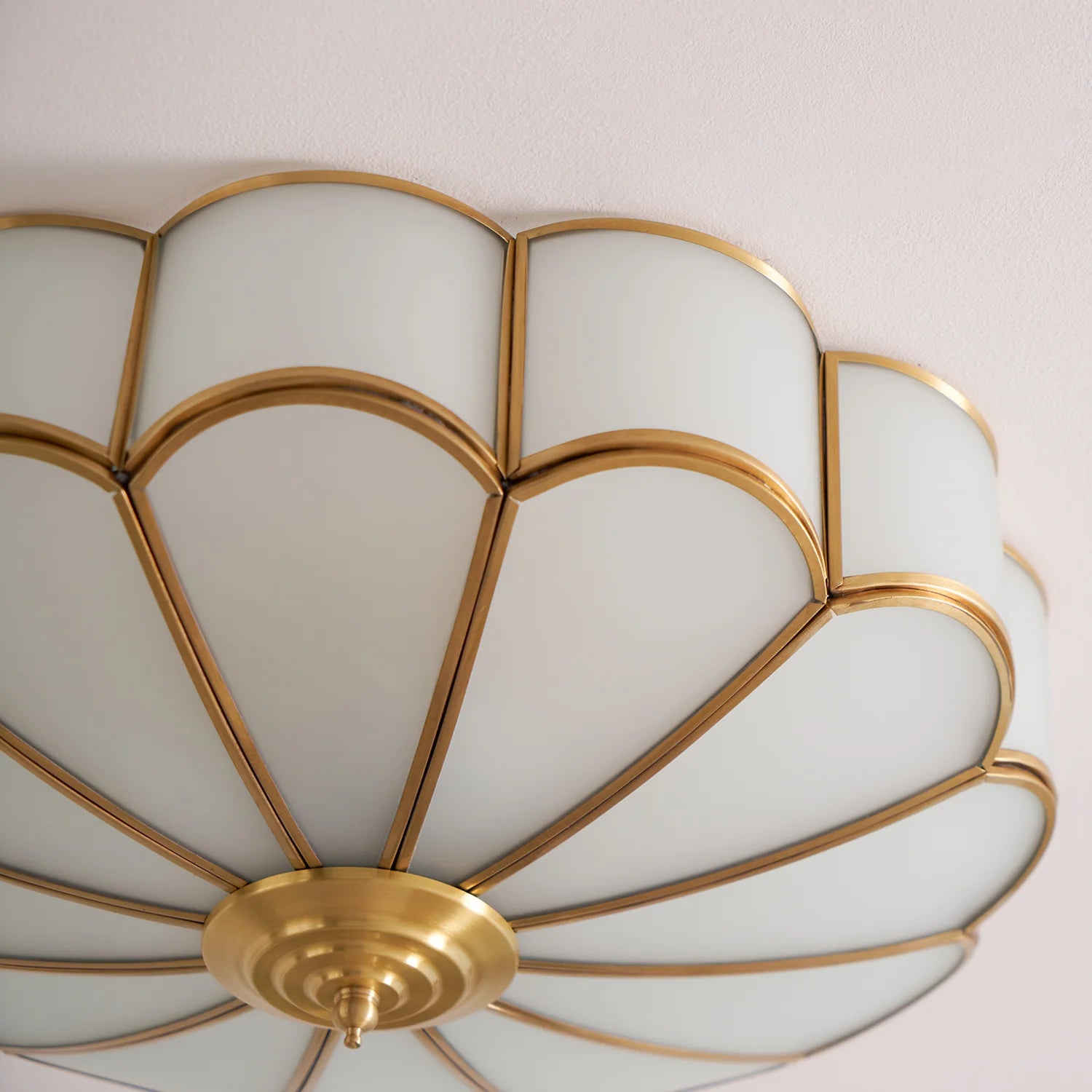 Elegant FloraBeam Glass Ceiling Light
