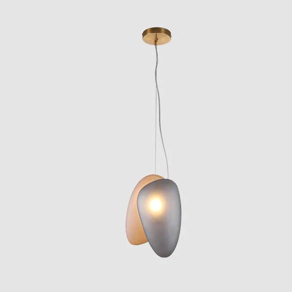 Lampe à suspension ovale en verre élégante