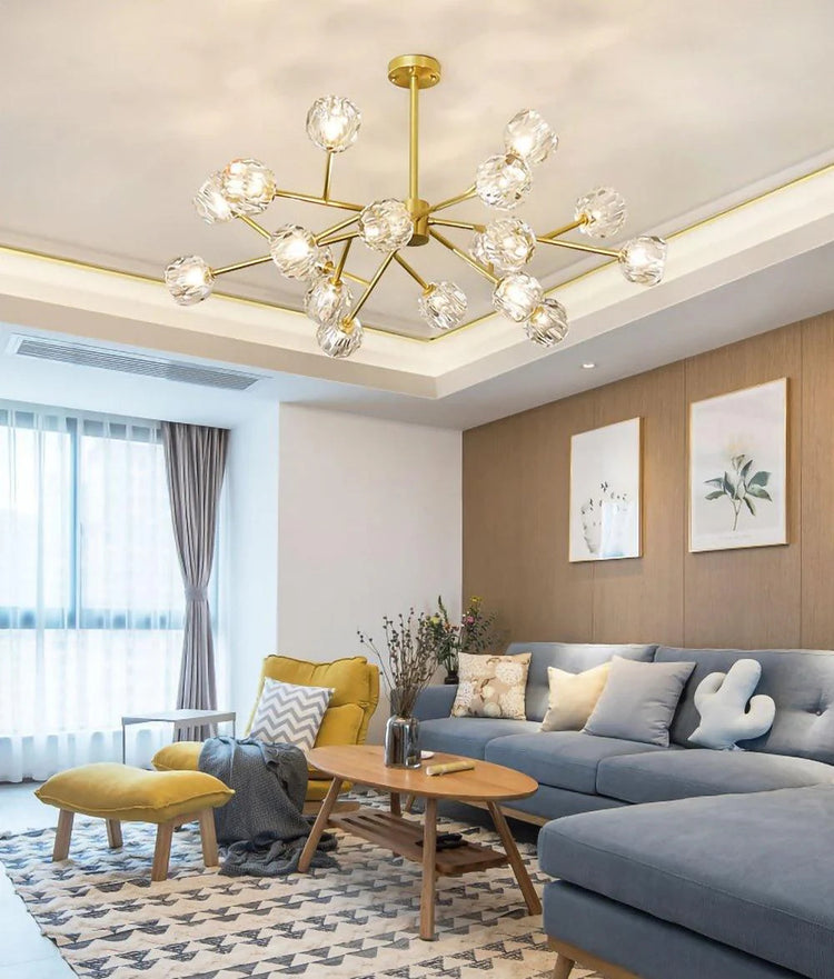 Trendy Molecular Crystal Glass lysekrone