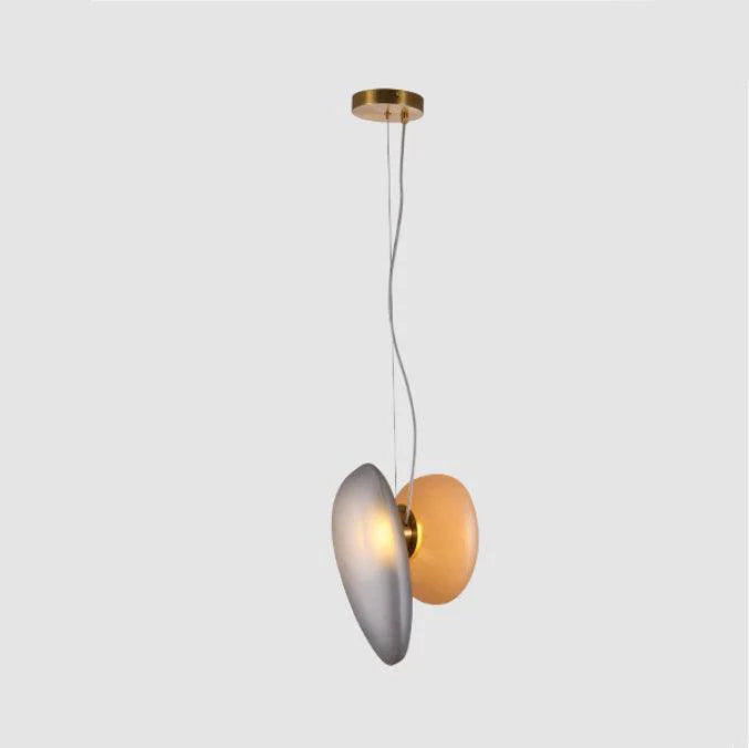 Lampe à suspension ovale en verre élégante