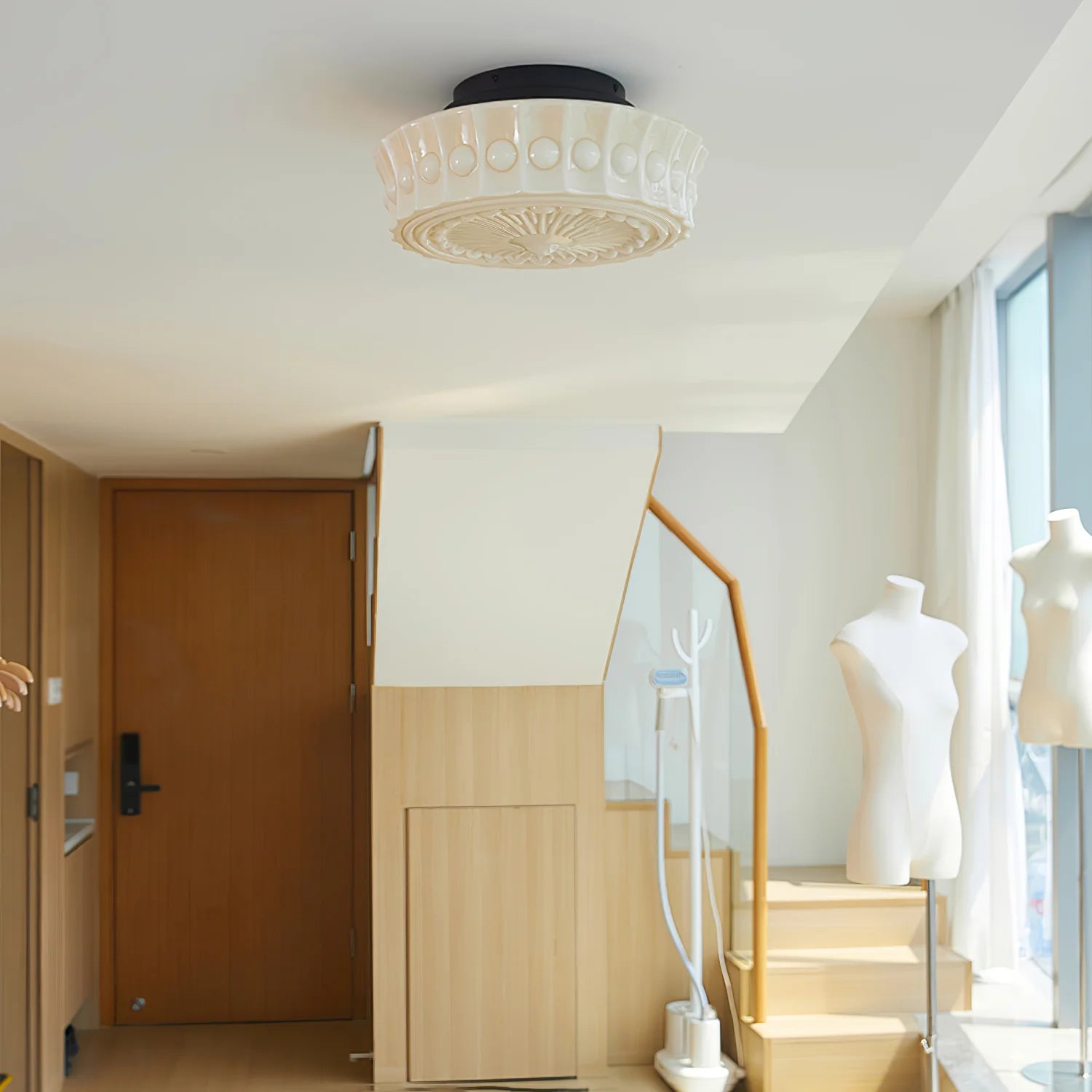 Classic Manor Glass Ceiling Lamp