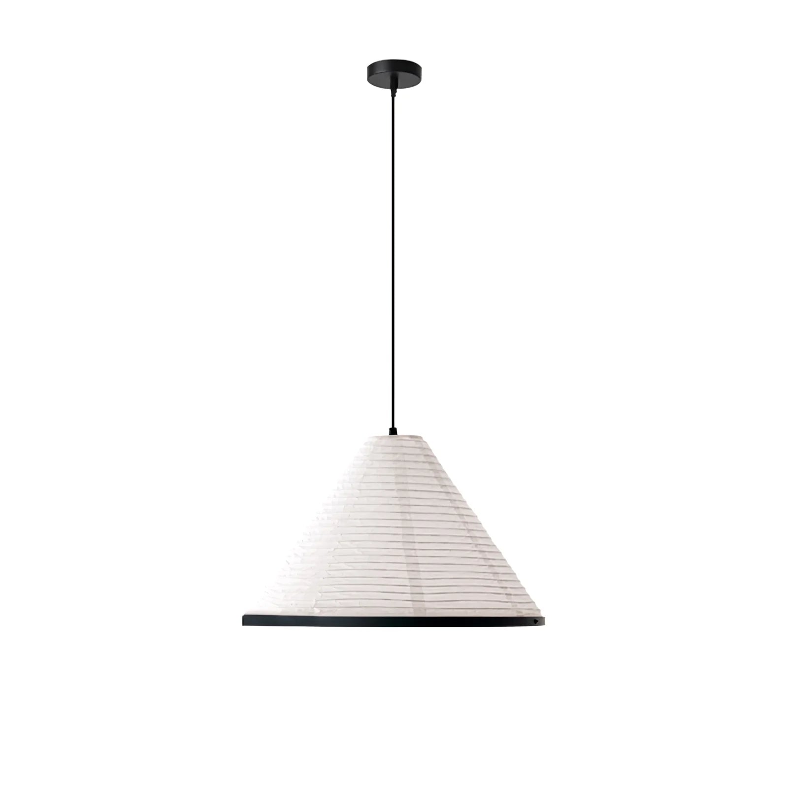 Lampe suspendue en papier prisme Wabi-Sabi