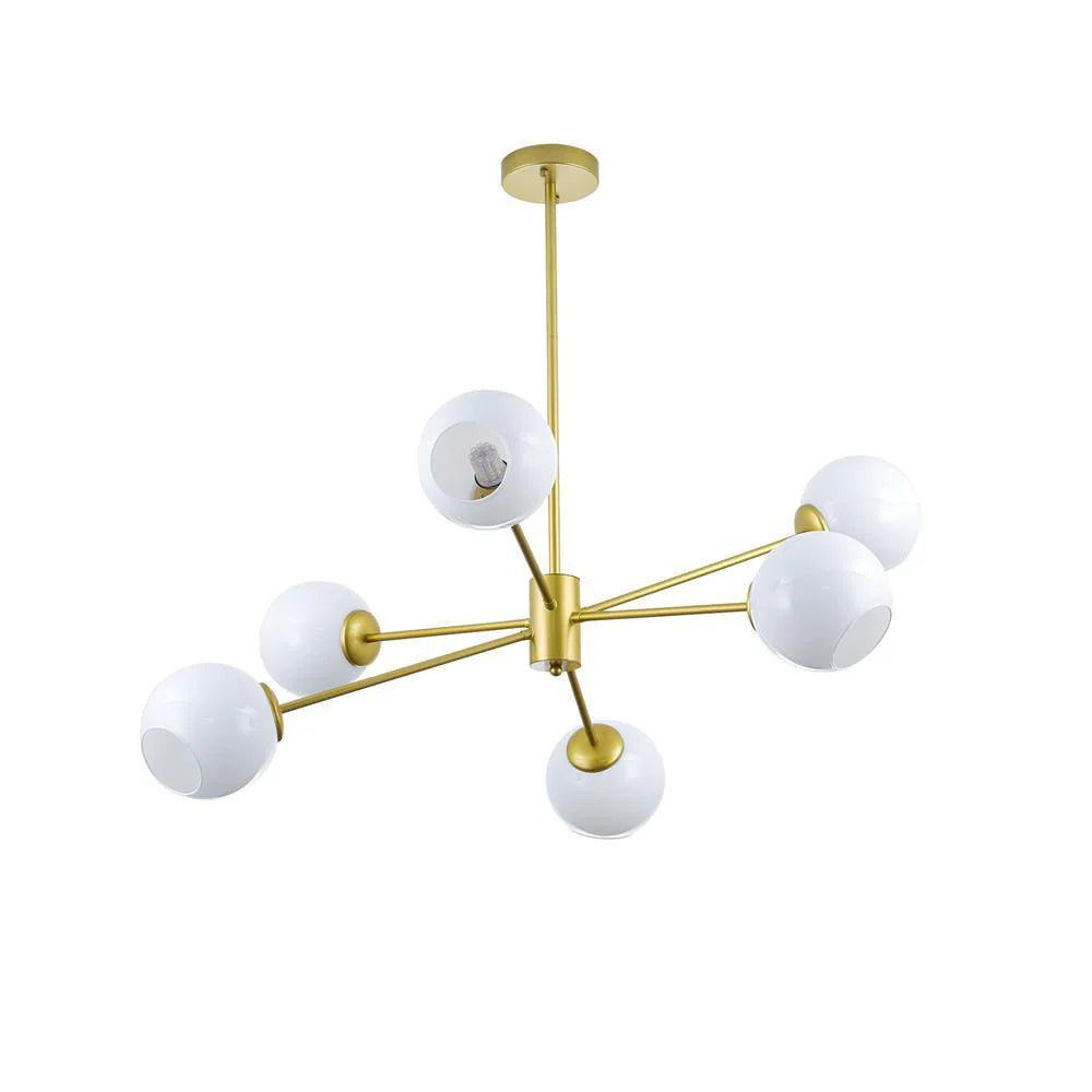Modern Axis Glass Chandelier