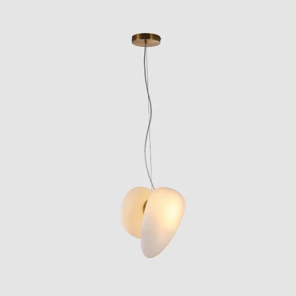 Lampe à suspension ovale en verre élégante