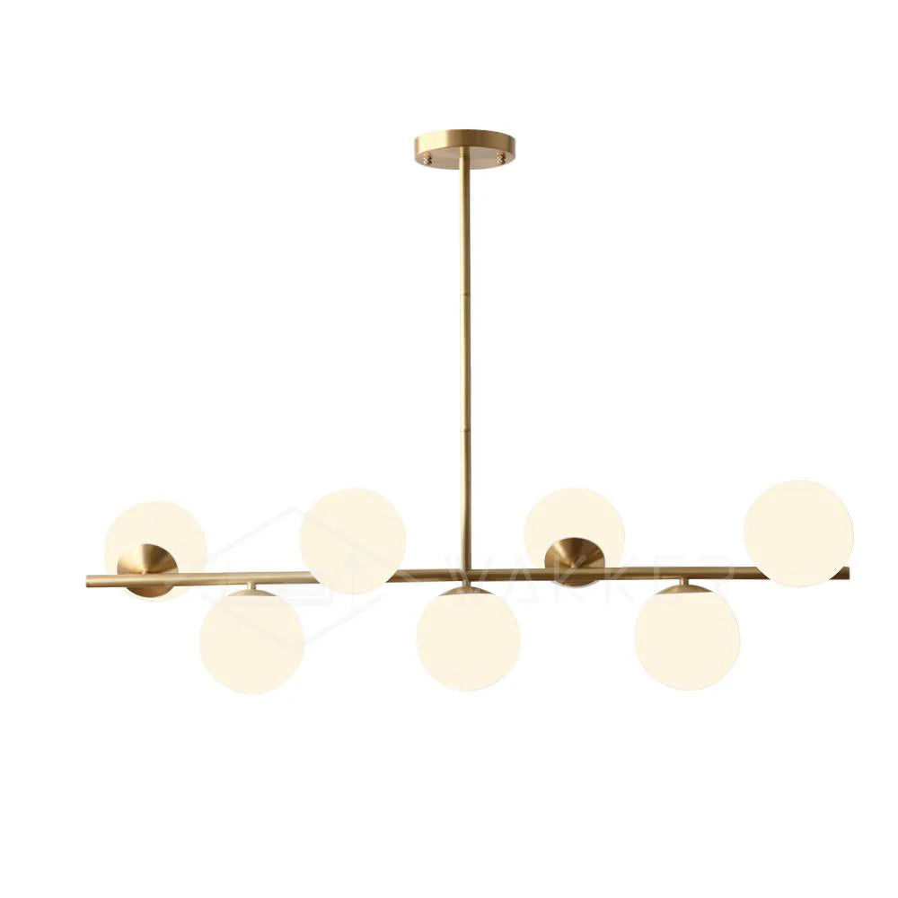 Lampadario a stelo orbitale