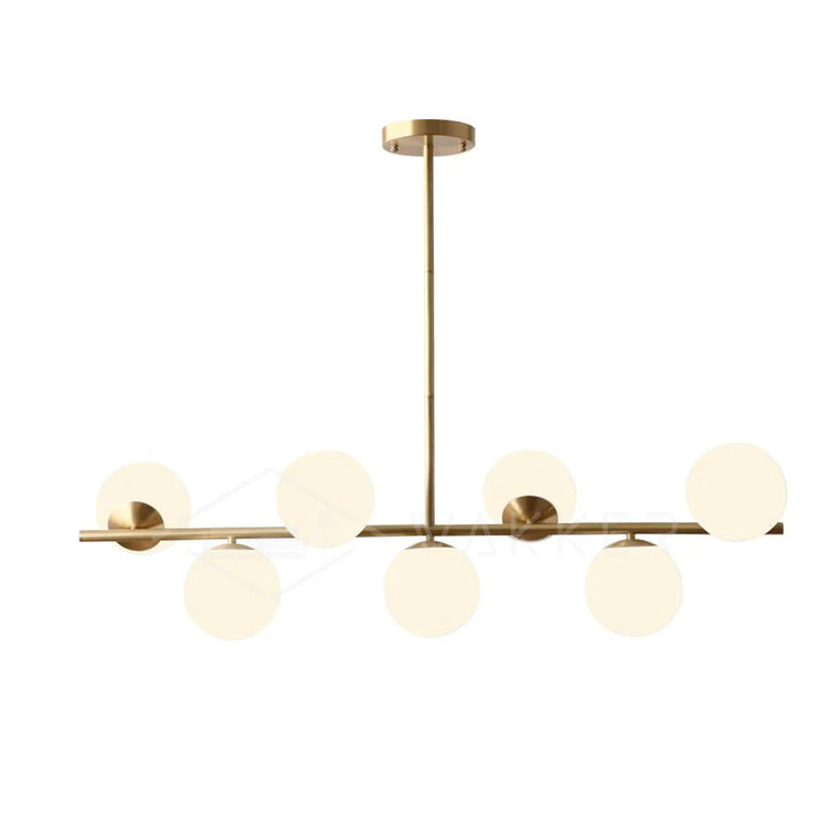 Moderne sfærisk glaslysekrone