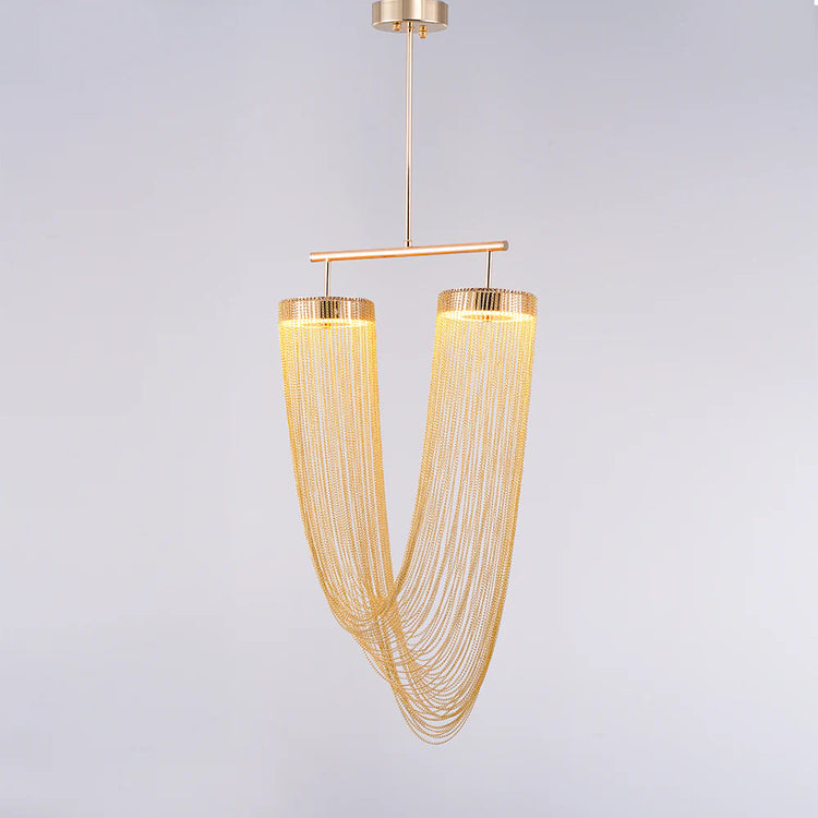 Elegant Drapery Pendant Light