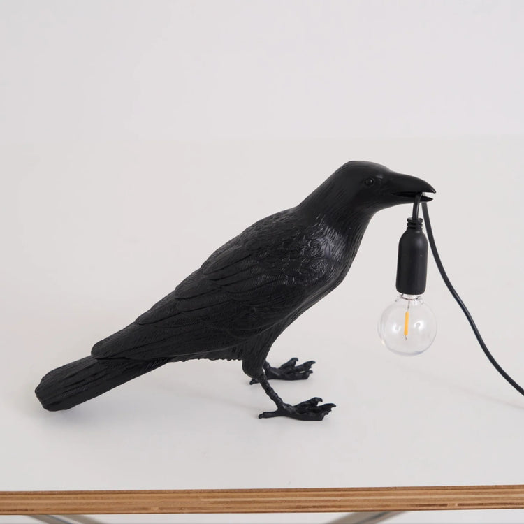 Trendy Crow Resin Bordlampe