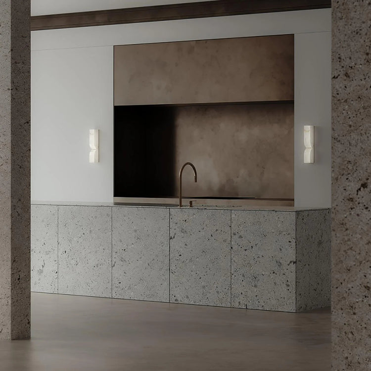 Klassisk Quadrilateral Marmor Væglampe