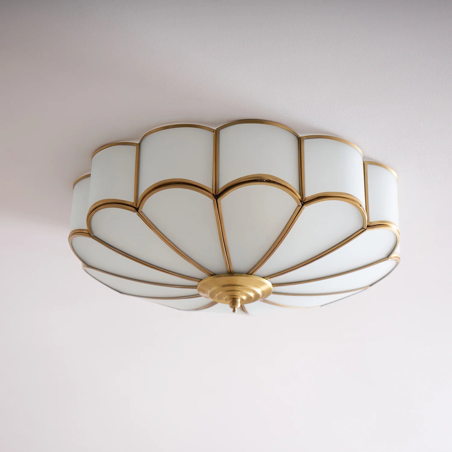 Elegant FloraBeam Glass Ceiling Light