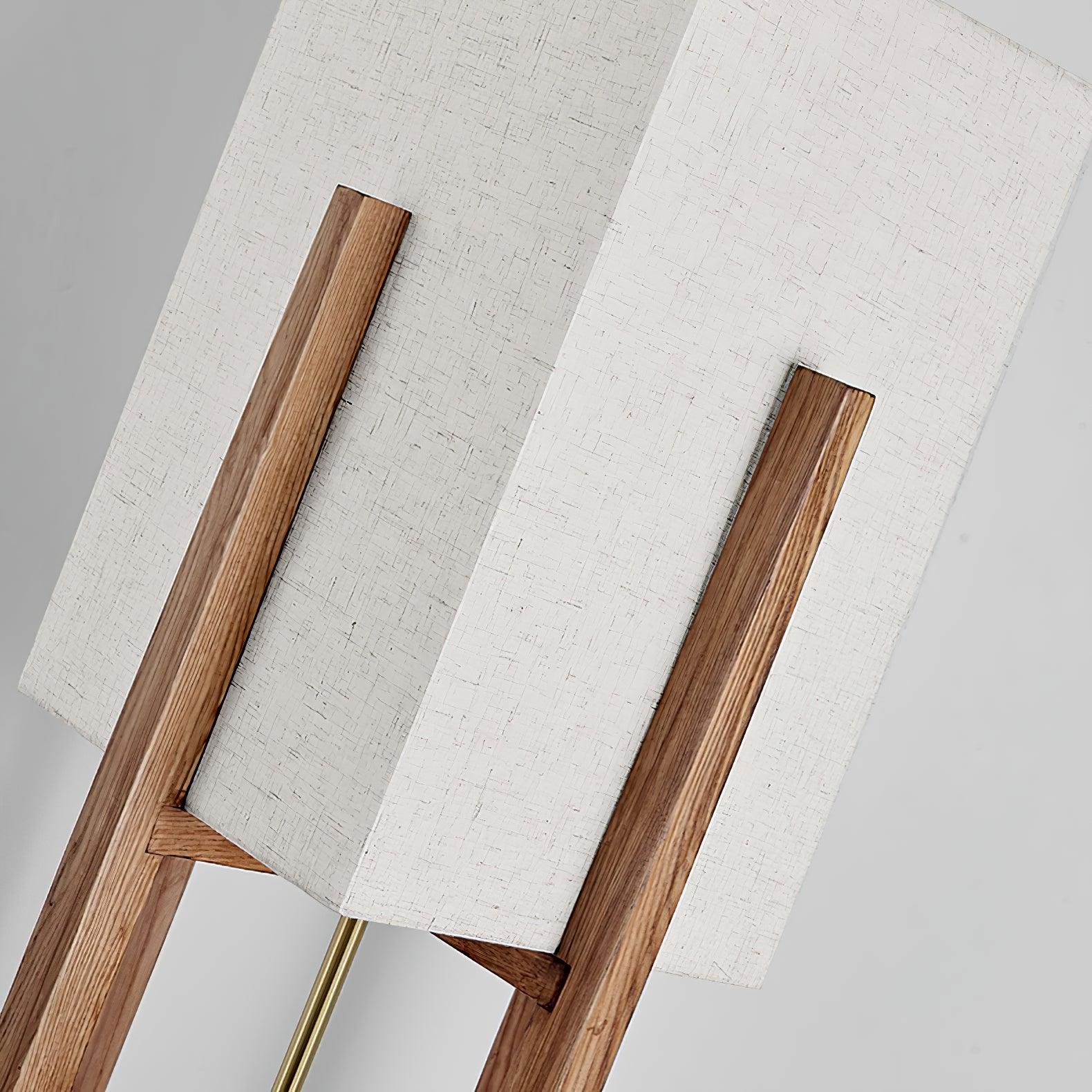 Lampadaire rustique en tissu en forme de U