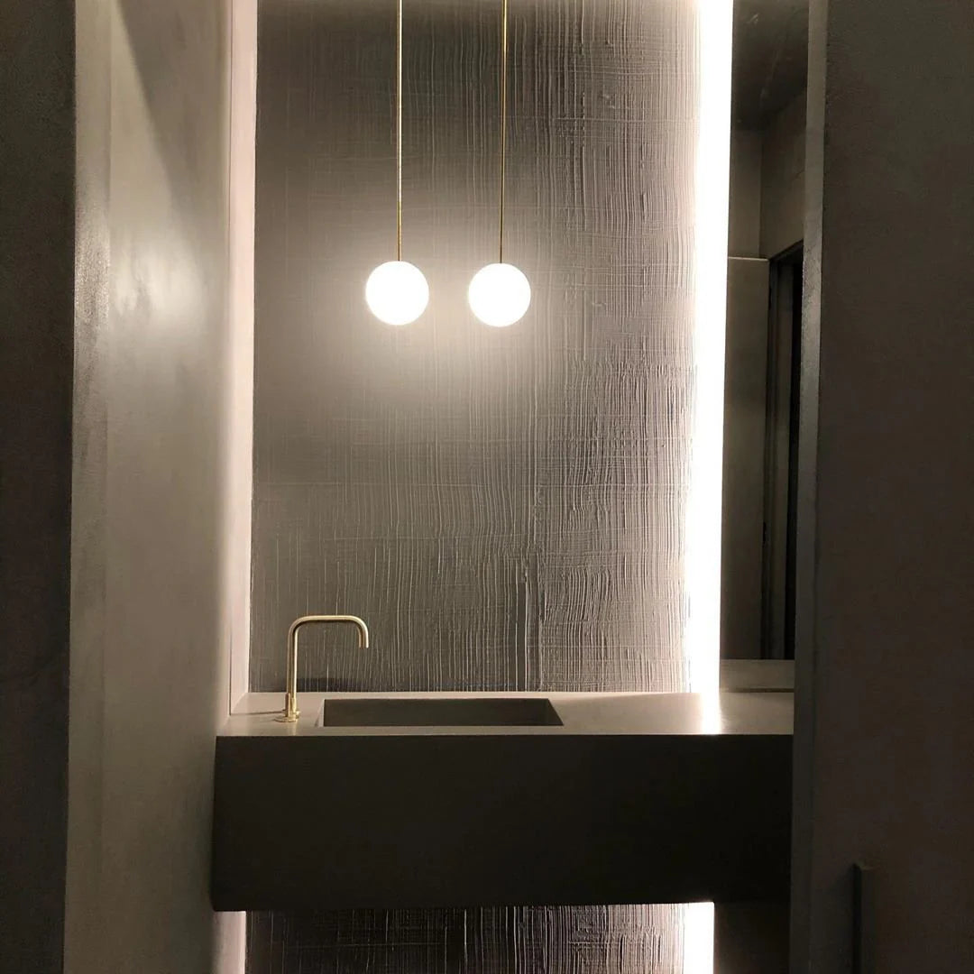 Lampada a sospensione in ottone