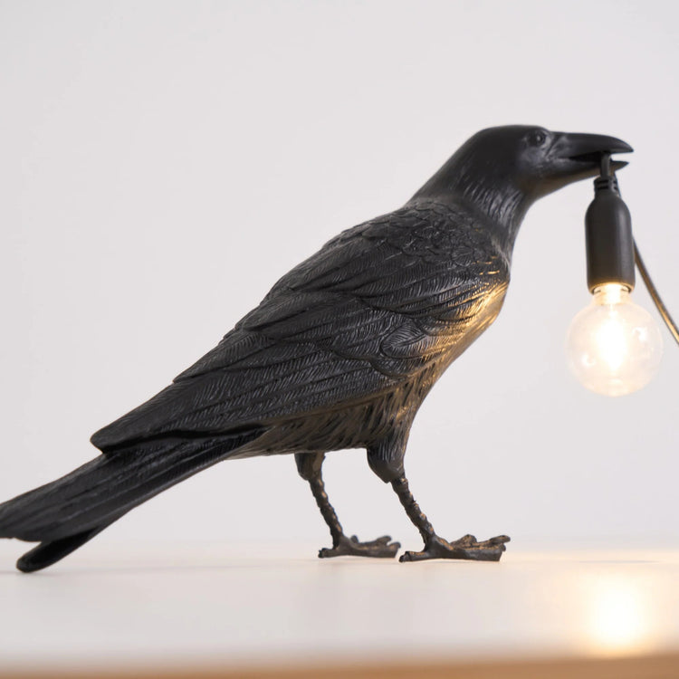 Trendy Crow Resin Bordlampe