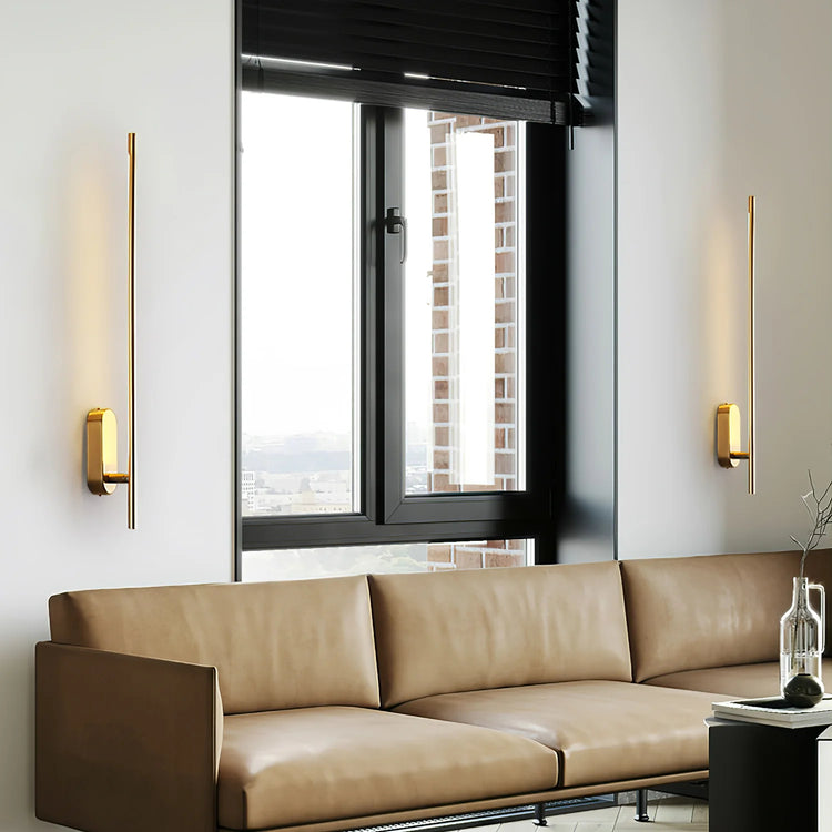 Justerbar lineær metalvæglampe