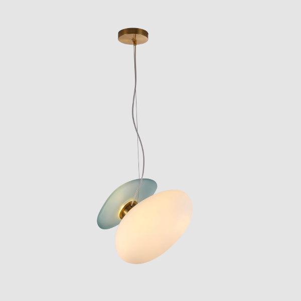Lampe à suspension ovale en verre élégante