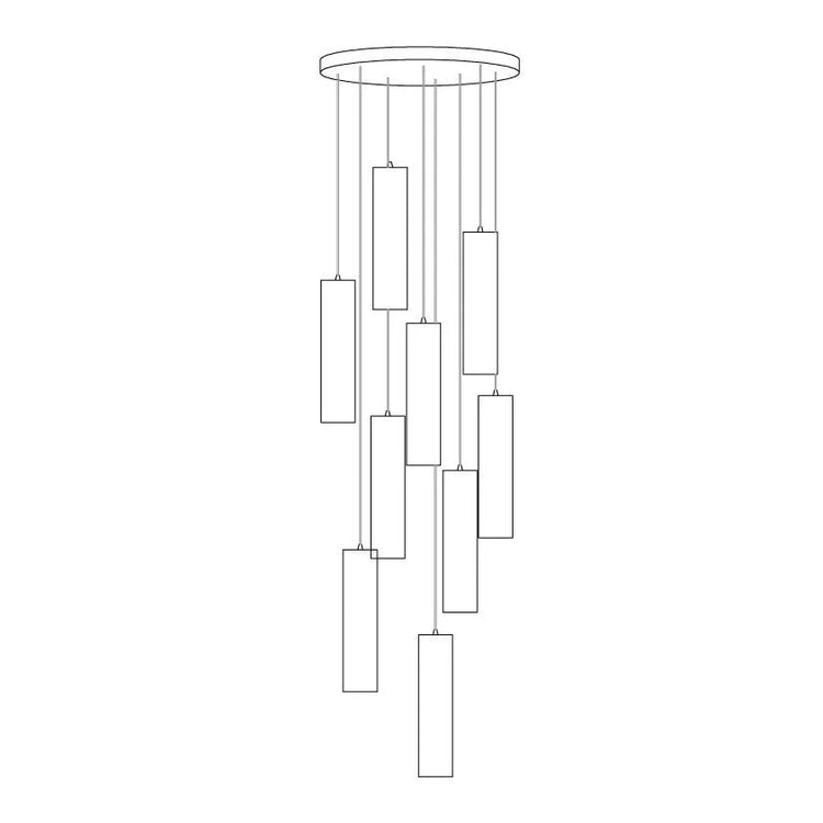 Elegant Cylinder Marble Pendant Light