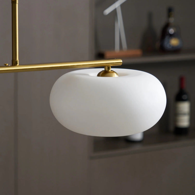 Contemporary Spherical Glass Pendant Light