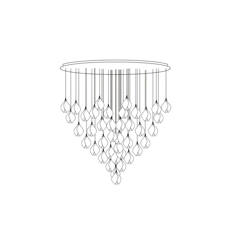 Klassisk Flora-Bud keramisk pendel