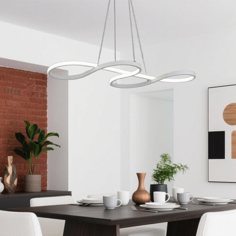 Lampada a sospensione a LED dal design moderno con note musicali