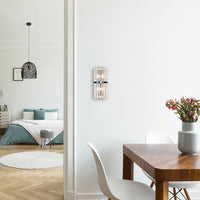 Moderne chic rustfrit stål luksuriøst væglys