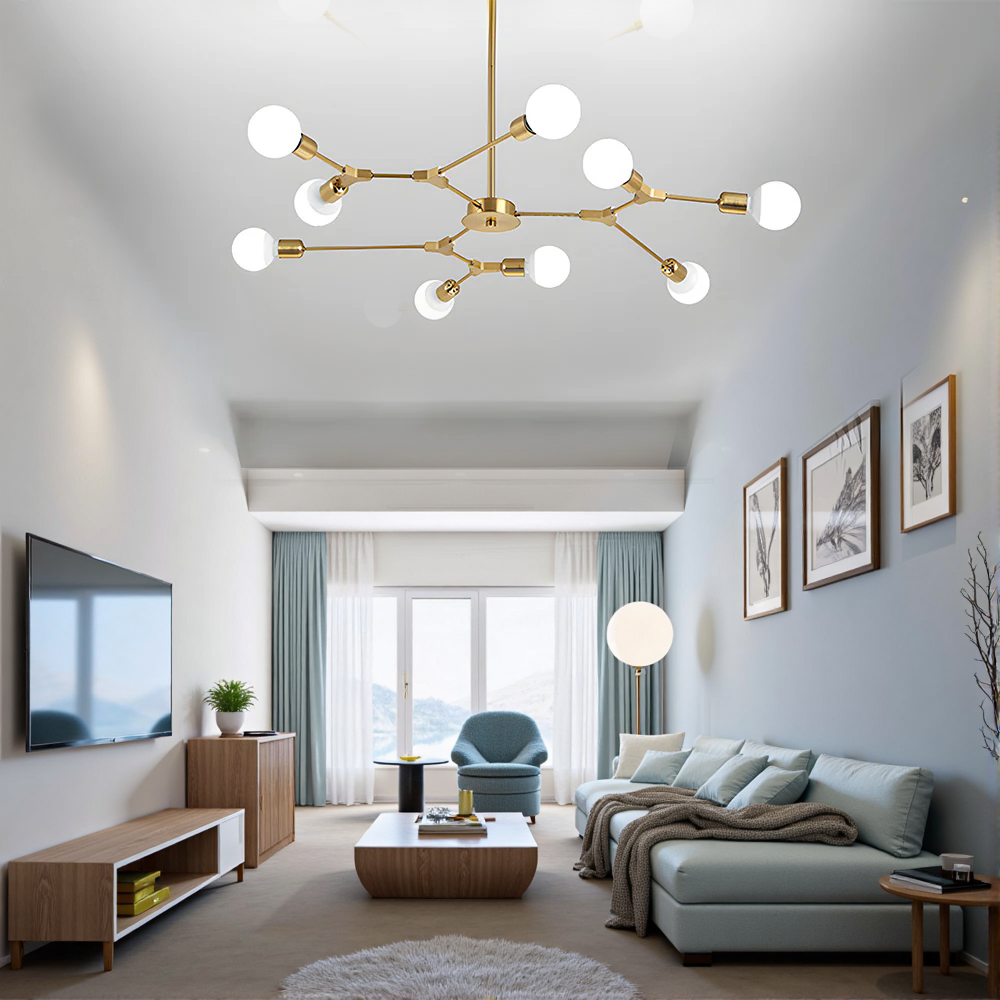 Moderna ed elegante plafoniera multipla Blubs