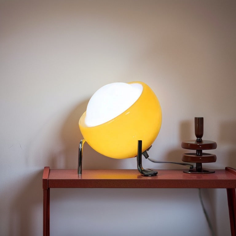 Vintage Bauhaus Egg Shape Table Lamp